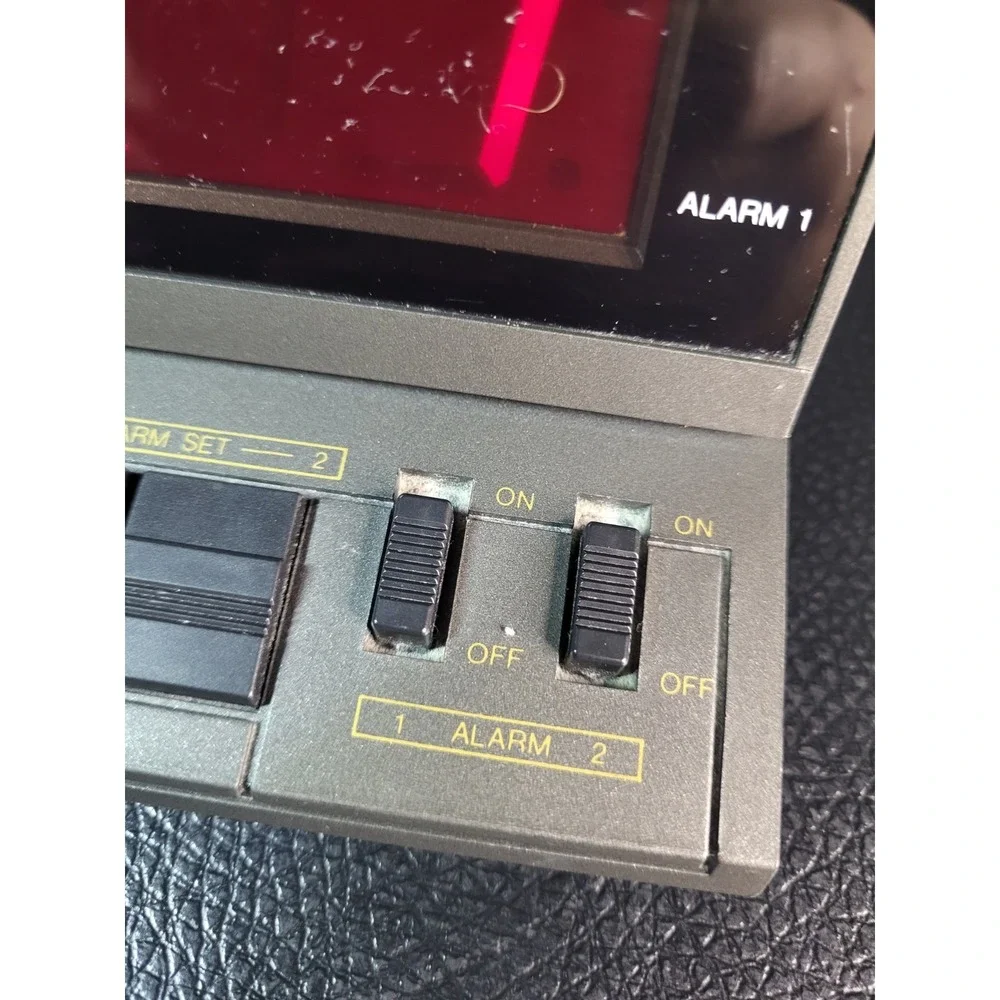 Vintage Sunbeam Digital LED Dual Alarm Clock with Snooze - Manual 887-36 Tested